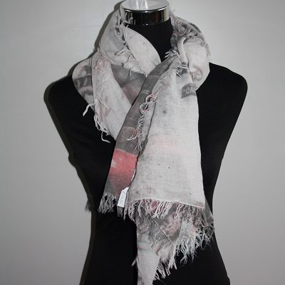 Roze new york sjaal