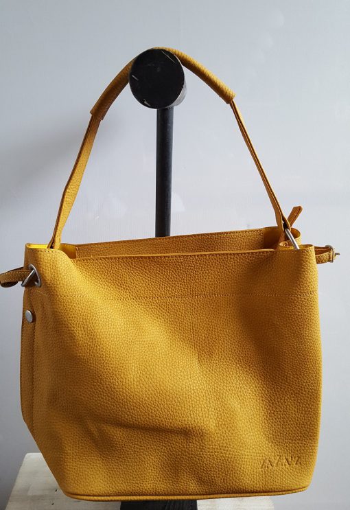 Bag in bag shopper oker geel