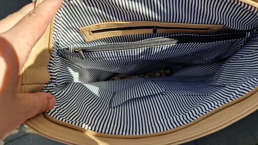 Beige Le Mans schoudertas / shopper - Afbeelding 7