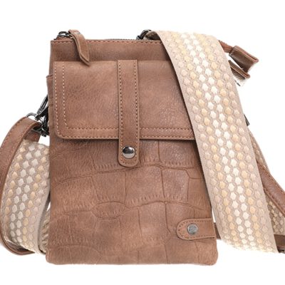 Camel telefoon-en schoudertasje Tyler