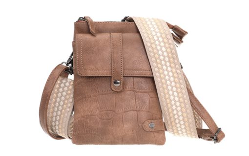 Camel telefoon-en schoudertasje Tyler