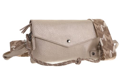 Champagne crossbody/schoudertasje Stanfield - Afbeelding 3