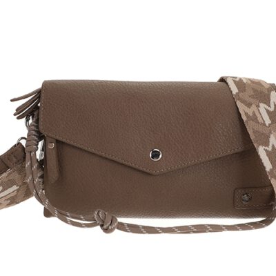 Donker bruine crossbody/schoudertasje Stanfield