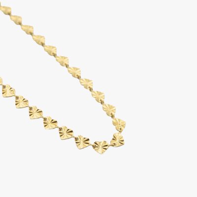 Hartjes ketting goud