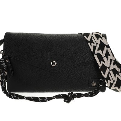 Zwarte crossbody/schoudertasje Stanfield