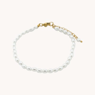 Parel armband goud
