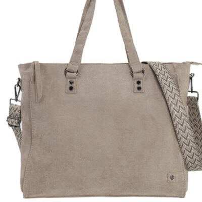 Shopper/schooltas Riga Taupe