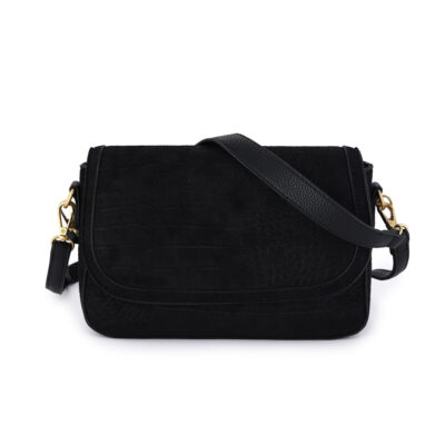 Zwarte schoudertas / clutch